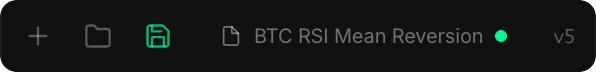 Save button showing green saved indicator